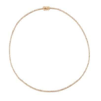 OR 14K, DIAMANTS
Collier rivière en or jaune...