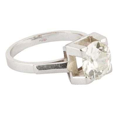 OR 18K, DIAMANT 2.14 ct VS1 / 18 GOLD, 2.14...