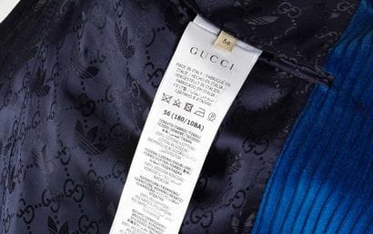 GUCCI X ADIDAS
Veste tailleur de velours...