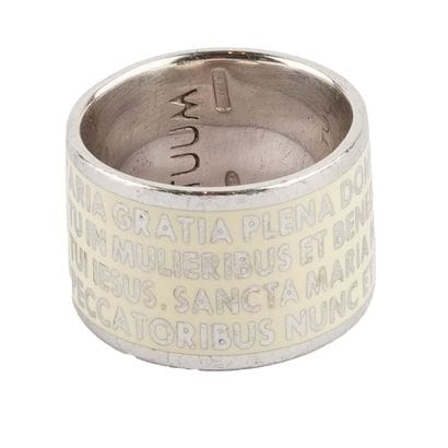 TUUM / SILVER
Bague Tuum en argent, texte...