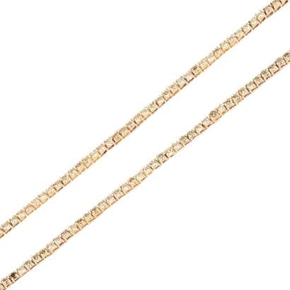 OR 14K, DIAMANTS
Collier rivière en or jaune...