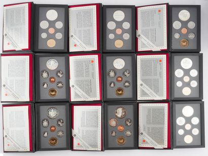 ROYAL CANADIAN MINT
Lot comprenant 9 coffrets...