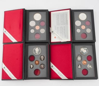 ROYAL CANADIAN MINT
Lot comprenant 9 coffrets...