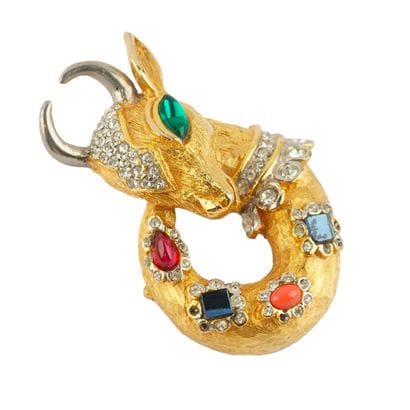 KENNETH JAY LANE
Broche stylisant animal...