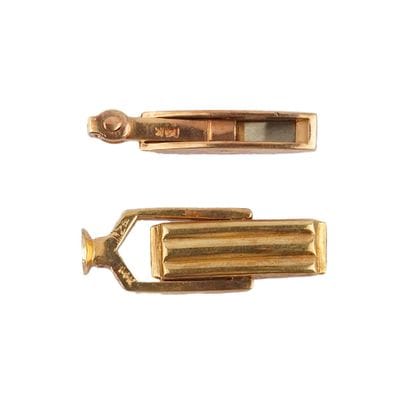 OR 14K / 14K GOLD
 Deux paire de fermoir...