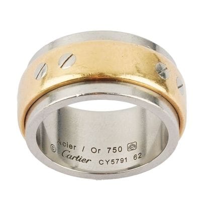 CARTIER SANTOS
Bague Cartier Santos en acier...
