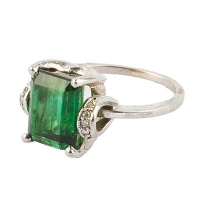 OR 18K /18K GOLD
Bague en or blanc 18K sertie...