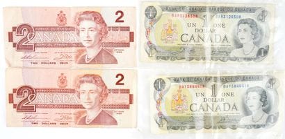 BILLETS DU CANADA
Lot de billets du Canada...