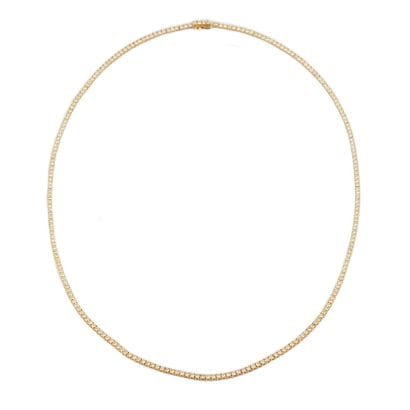 OR 14K, DIAMANTS
Collier rivière en or jaune...