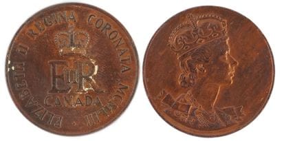 ELIZABETH II REGINA CORONATA MCMLIII
Médaille...