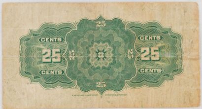 DOMINION OF CANADA 1923
Billet de 25 cents...