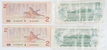 BILLETS DU CANADA
Lot de billets du Canada...
