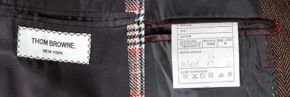 THOM BROWNE
Veste tailleur à carreaux pied-de-poule...
