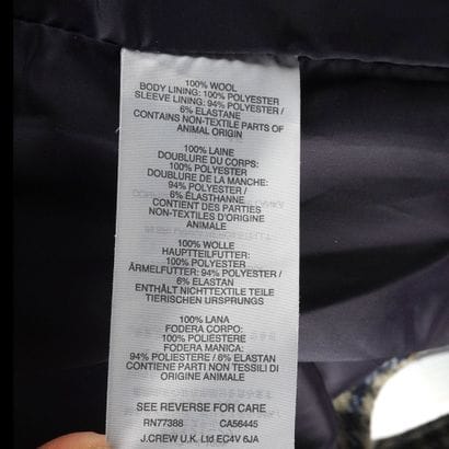 J CREW
Veste J.Crew en laine , motifs à carreaux,...