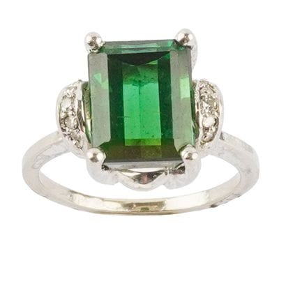 OR 18K /18K GOLD
Bague en or blanc 18K sertie...