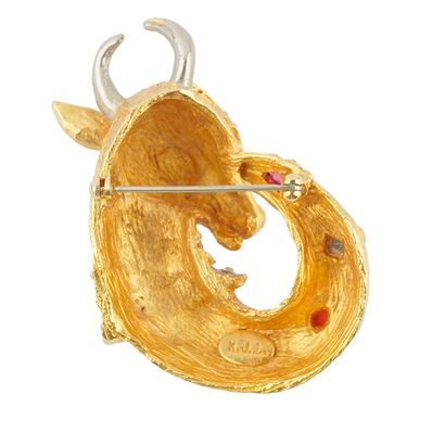 KENNETH JAY LANE
Broche stylisant animal...