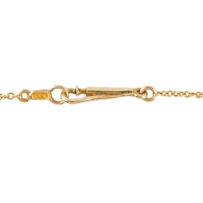OR 14K , SAPHIRS, PERLES
Collier Art Nouveau...