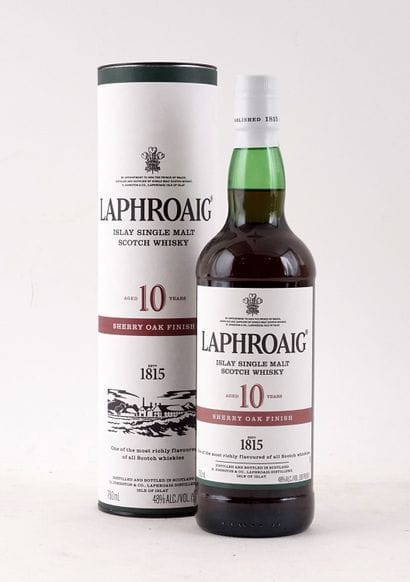 Laphroaig 10 Year Old Sherry Oak Finish Single...