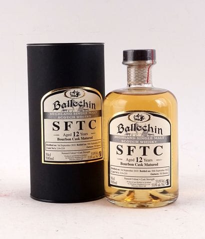 Ballechin 	2010 	SFTC 12 Year Old Bourbon...