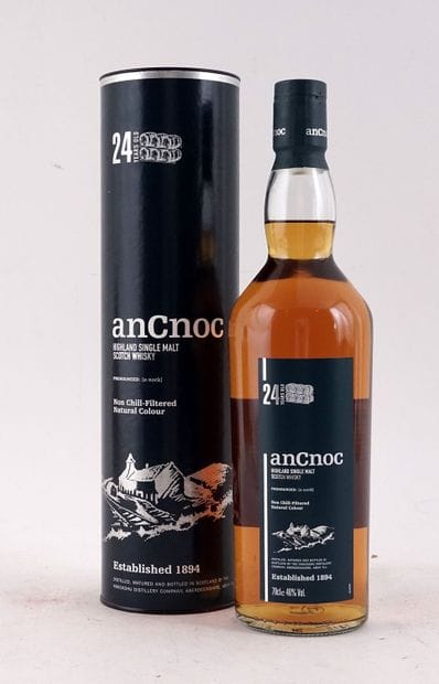 anCnoc	 24 Year Old Single Malt Scotch Whisky...