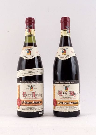 Crozes-Hermitage 1993 Côte Rôtie 1996, J....