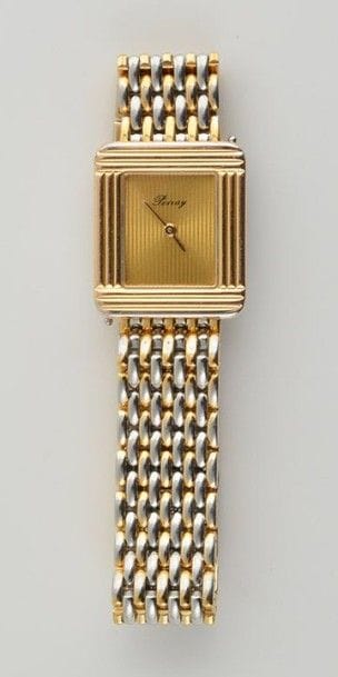 POIRAY
Bracelet-montre or et acier, cadran...