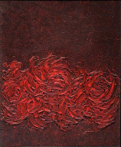 RAJOTTE, Yves (1932-)
Abstraction rouge Huile...