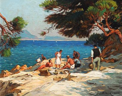 VIDAL, Gustave (1895-1966)
Pique-nique sur...
