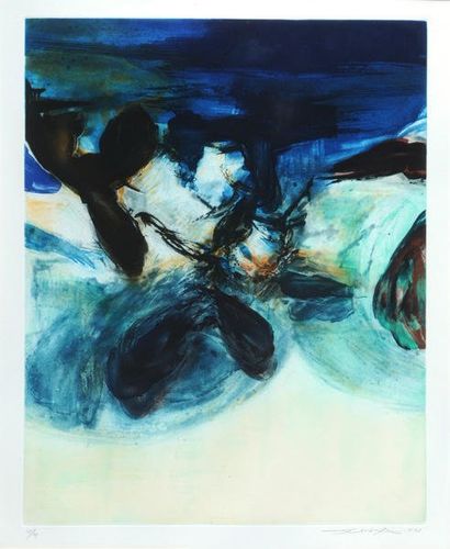 WOU-KI, Zao (1921-)
Composition Aquatinte...