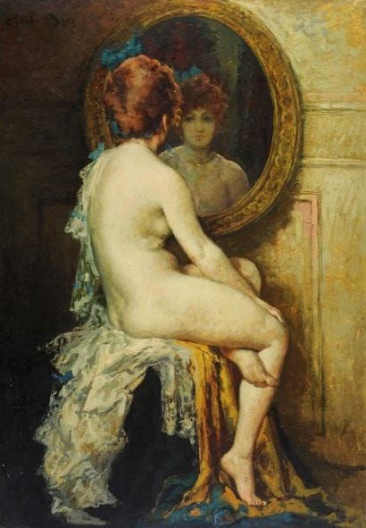 BAES, Emile (1879-1954)
Le miroir Huile sur...