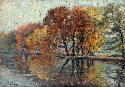 CARON, Joseph (1866-1944)
«Matinée de novembre»...
