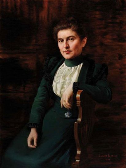 LAROSE, Ludger (1865-1915)
Portrait de Valentine...