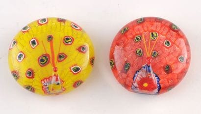 Lot de 2 pressepapiers / Set of 2 paper weights...