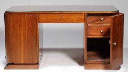 ART DECO Bureau d'époque Art Déco en plaquage...
