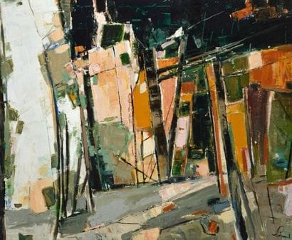 POISSANT, Marc (1945-) Sans titre Huile sur...