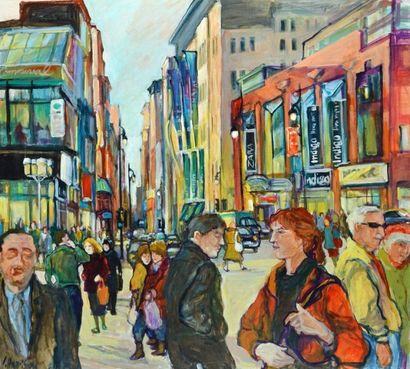 HARRISON, Ingrid (1935-) Rue St-Catherine,...