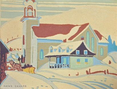 SAVAGE, Anne Douglas (1896-1971) L'église...