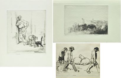 BLAMPIED, Edmund (1886-1966) Suite de trois...