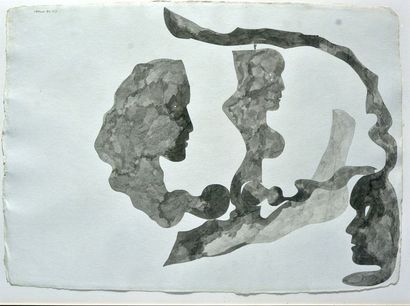 CASTILLO, Jorge (1933) Marienza study Crayon...