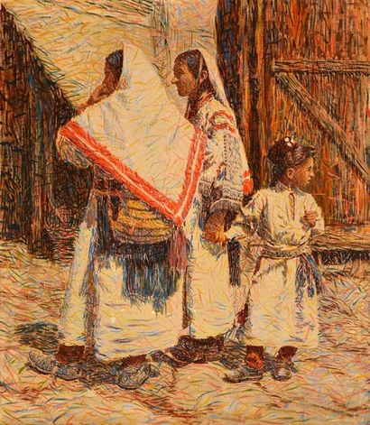 BOCARIC, Spiro (1878-1941) Les paysannes...