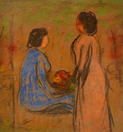RIPPL-RÓNAI, József (1861-1927) Femmes Pastel...