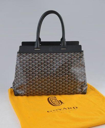 GOYARD - PARIS Sac en toile Goyardine et...