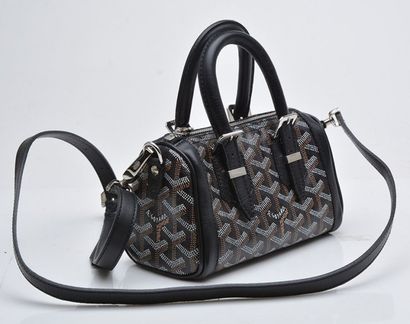 GOYARD - PARIS Sac Mini Croisière en toile...