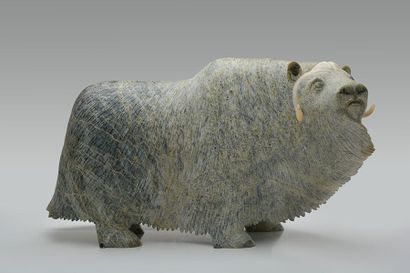 IKKIDLUAK, Lucassie (1949-) Boeuf musqué...