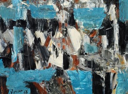 VANIER, Bernard (1927-) Sans titre Huile...