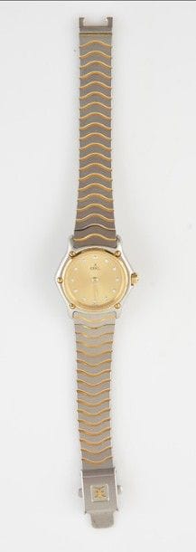 EBEL Montre-bracelet de dame en acier et...