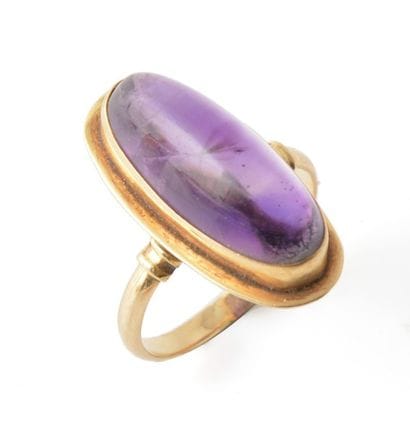 OR 18K ET AMÉTHYSTE
Bague en or jaune 18K...