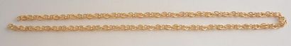 OR 18K *Collier en or jaune 18K à grosses...