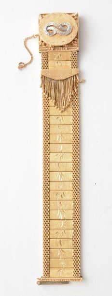 LUVA - OR 14K ET DIAMANTS *Bracelet-montre...