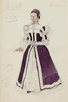 BENOIS, Alexandre (1870-1960) Etude de costume...